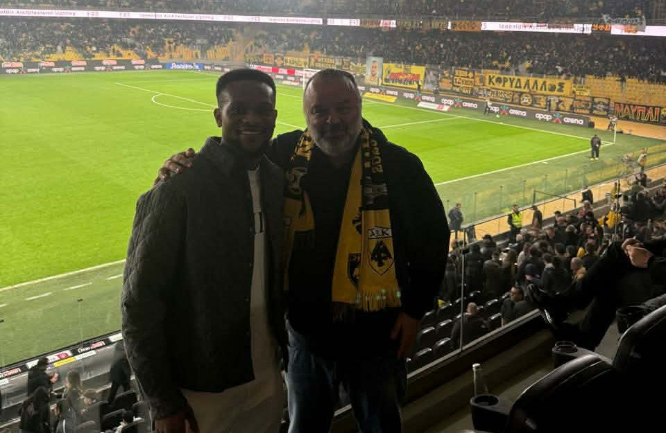 Ο Λιβάι Γκαρσία στη σουίτα του Μάριου Ηλιόπουλου στην OPAP Arena