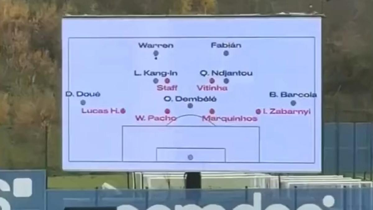 Το νέο «τρικ» του Λουίς Ενρίκε - Εστησε γιγάντιο πίνακα στην προπόνηση για να παραπλανήσει τον αντίπαλο