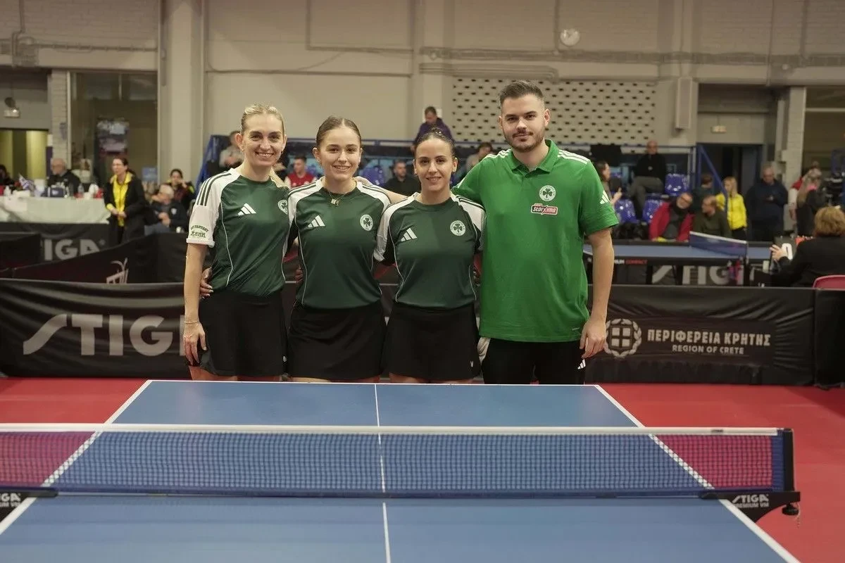 Εμφατική νίκη του Παναθηναϊκού επί του Ολυμπιακού στο Πινγκ Πονγκ γυναικών