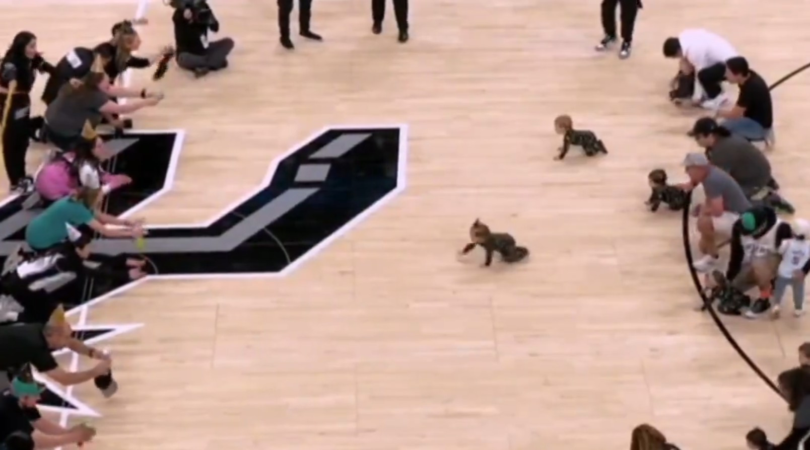 Το είδαμε κι αυτό: Μωρά έκαναν... κούρσα σε παρκέ του NBA! (video)