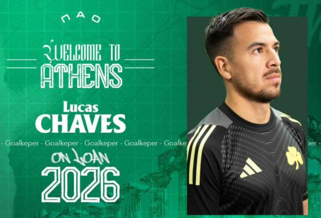 Επίσημο: Στον Παναθηναϊκό με τη μορφή δανεισμού ο Λούκας Τσάβες