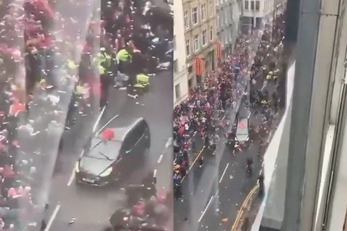 Σκληρές εικόνες - Η στιγμή που το αυτοκίνητο γκαζώνει και παρασύρει οπαδούς της Λίβερπουλ (video)