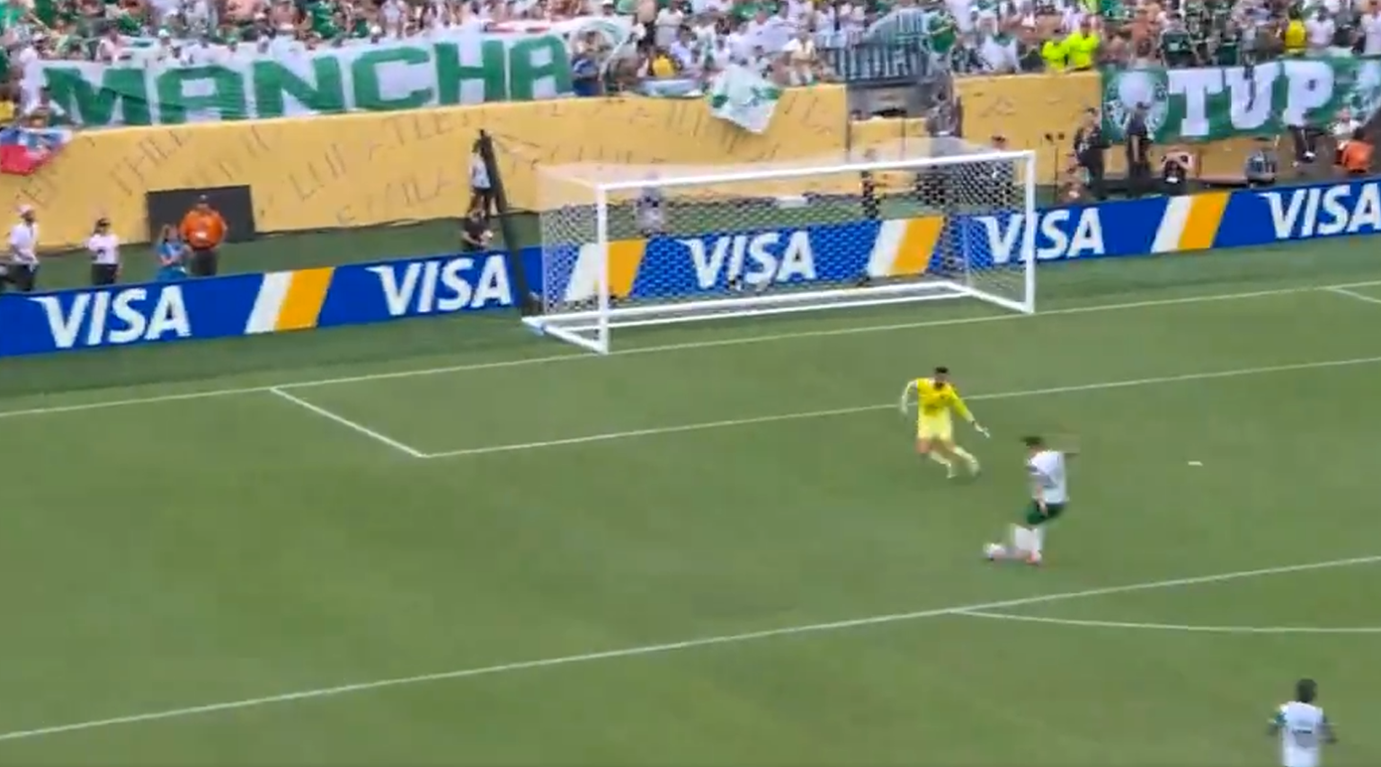 Το δεύτερο γκολ της Παλμέιρας πριν τη διακοπή του αγώνα (video)