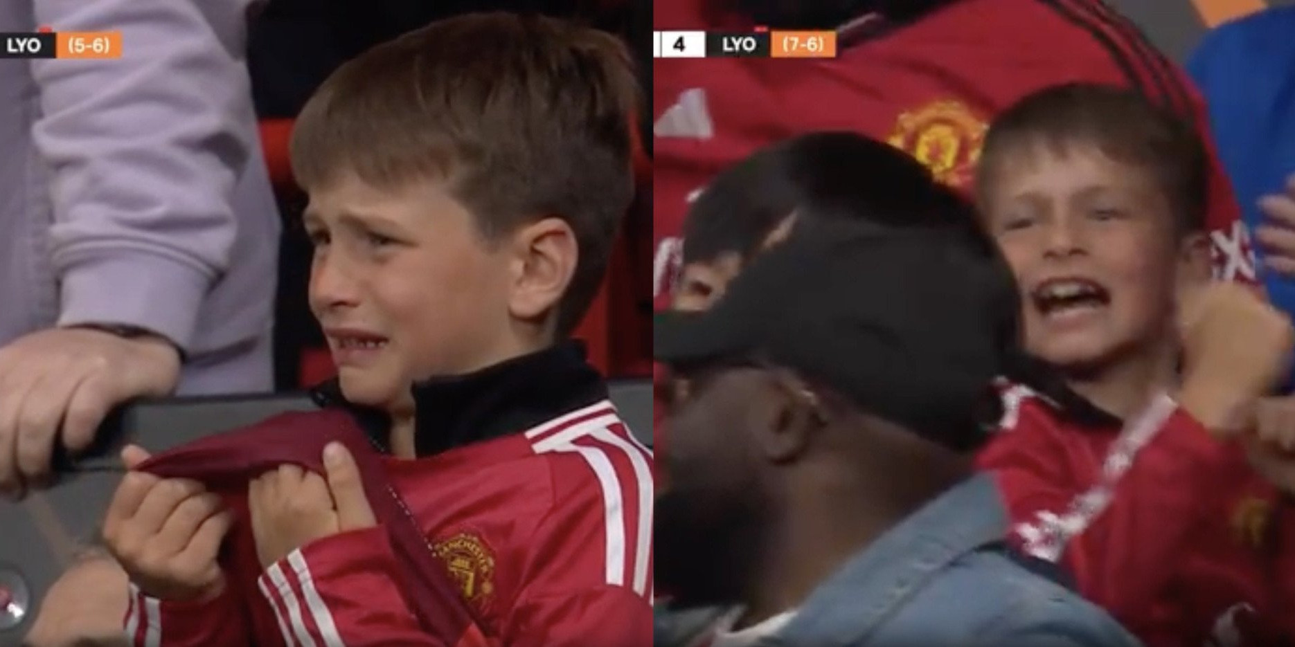 Football bloody hell: Το απίθανο στιγμιότυπο με την εναλλαγή συναισθημάτων ενός μικρού φίλου της Γιουνάιτεντ