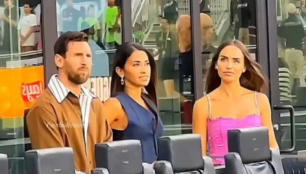 Ο Μέσι έκανε... ντρίμπλα και η Αντονέλα δεν είδε τη ματιά που έριξε σε άλλη γυναίκα (video)