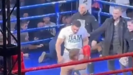 Σκηνές χάους: Ξυλοκόπησαν τον kickboxer Γιάννη Τσουκαλά μέσα στο ρίνγκ μετά τη νίκη στη Σερβία! (videos)