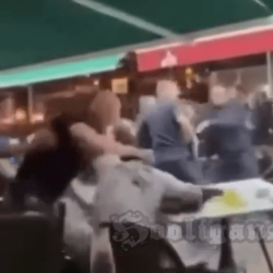Άγριες συμπλοκές ανάμεσα σε οπαδούς της Ντρίτα και της Κοπεγχάγης (video)