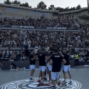 Αποθέωσαν οι φίλοι της Παρτιζάν τους παίκτες του ΠΑΟΚ στο ανοικτό γήπεδο του Βελιγραδίου (video)