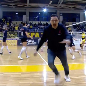 Η επική αντίδραση του Νέσιτς όταν ο Πανιώνιος κέρδισε το πρώτο σετ κόντρα στην ΑΕΚ (video)