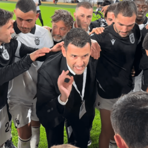 Η παθιασμένη ομιλία Καρυπίδη μετά το διπλό στη Νέα Φιλαδέλφεια (video)