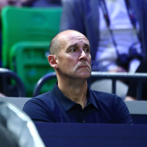 Ο Παναγιώτης Αγγελόπουλος στο ΟΑΚΑ για τον τελικό του Hellenic Championship