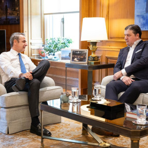 Στην Αθήνα ο Μποντιρόγκα - Συναντήθηκε με τον Κυριάκο Μητσοτάκη