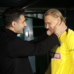 Τετ α τετ Τζαβέλλα με Βίντα πριν τη σέντρα του Παναθηναϊκός-ΑΕΚ