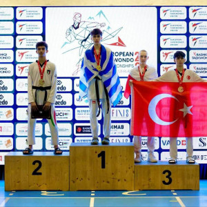 Πρωταθλητής Ευρώπης στο ταεκβοντό εφήβων ο εξαιρετικός Ψαρρός, αργυρά για Κλακάλα και Ασημάκη