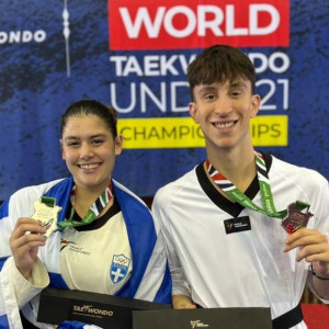 Αργυρό η Κίτσιου και χάλκινο ο Δημητρόπουλος στο Παγκόσμιο Πρωτάθλημα ταεκβοντό U21!