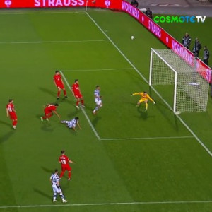 Ευκαιρία με κεφαλιά του Τάισον, λίγο άουτ η μπάλα (video)