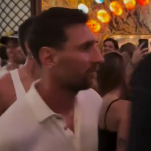 Δεν τον λες και ψυχή της παρέας - Όλοι ξεφάντωσαν για τον τίτλο της Ίντερ Μαϊάμι, ο Μέσι είχε μούτρα (video)