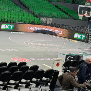 Πήρε... θέση στο «T-Center» η προεδρική πολυθρόνα του Δημήτρη Γιαννακόπουλου