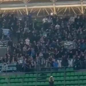 Οι φίλοι του Ηρακλή πήραν θέση στις κερκίδες του ΟΑΚΑ