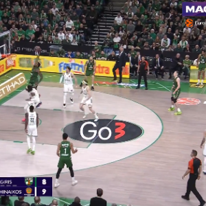 Ο Ράιτ «άδειασε» την άμυνα και... πέταξε στο καλάθι του Παναθηναϊκού (video)