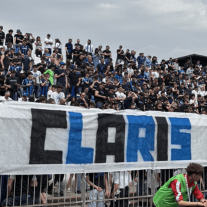 Το πανό των οπαδών της Αταλάντα για τον αδικοχαμένο οπαδό