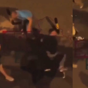 Εμπλοκή παικτών της Παρτιζάν σε βίαιο καυγά με τραυματίες στη μέση του δρόμου (video)