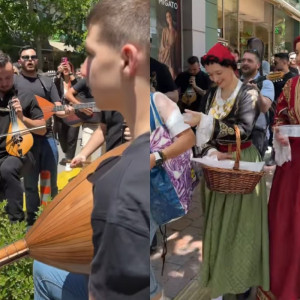 Κρητική μουσική και μαντινάδες από οπαδούς του ΟΦΗ στην Αθήνα (video)