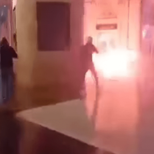 Επεισόδια με χούλιγκαν και οπαδούς της ΑΕΚ στα Σκόπια (video)