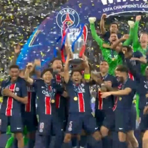 H απονομή του Champions League στην Παρί Σεν Ζερμέν (video)