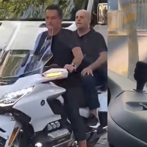 Ο Γιάννης Αλαφούζος κάνει βόλτα στην Τουρκία στο μηχανάκι του Ατζούν (video)